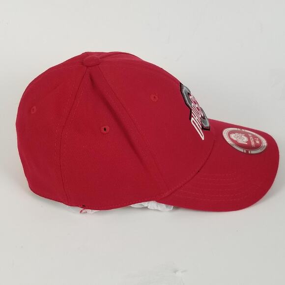 Ohio State Buckeyes Hat Cap Fitted Mens Large Red NCAA Football Stretch Fit - Picture 8 of 12